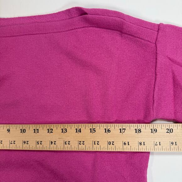 Ann Taylor Women’s Small Pink Lightweight Knit Sweater Nylon Cotton Rayon Blend - Picture 6 of 8